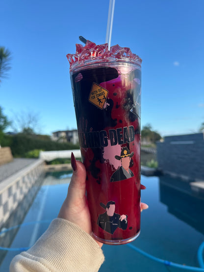 Walking Dead Drip 24oz Snowglobe Tumbler