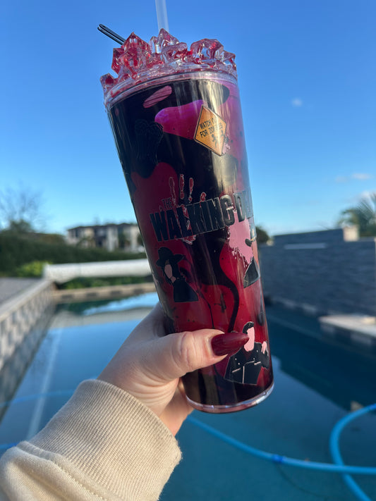 Walking Dead Drip 24oz Snowglobe Tumbler