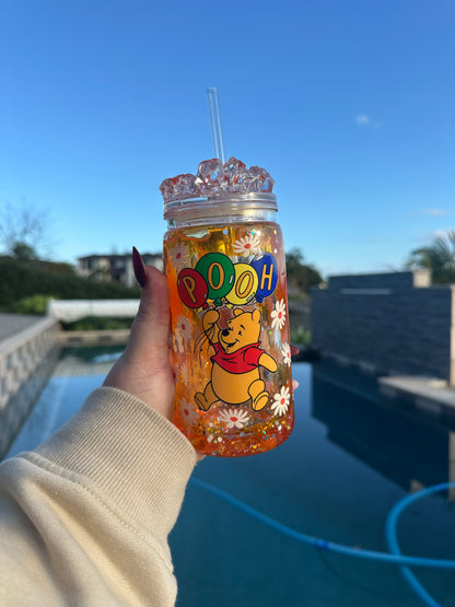Winnie The Pooh Drip Snowglobe Tumbler
