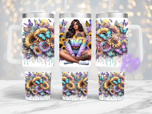 Your past does not define you - 40oz Tumbler