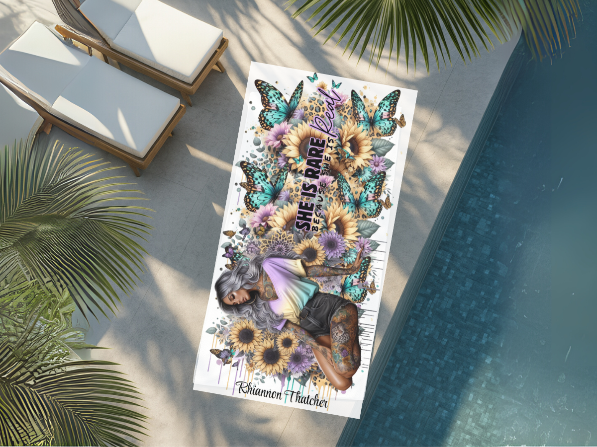 Towel- She Is Rare Coz She Is Real