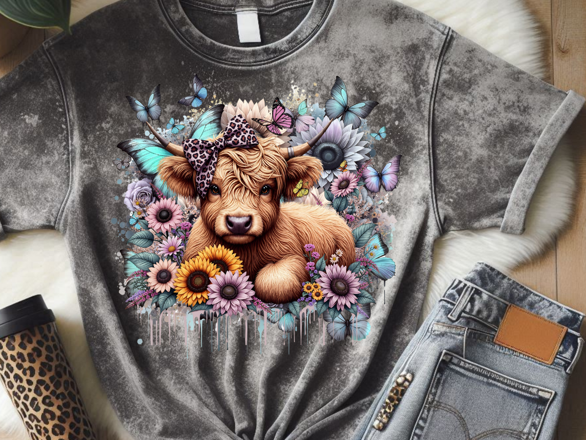 Highland Cow- DTF Print