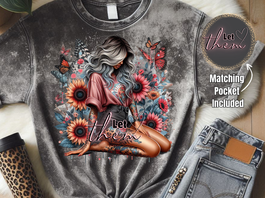 Let Them - DTF Print- Comes With Pocket