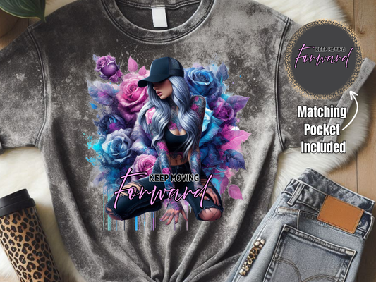 Keep Moving Forward - DTF Print- Comes With Pocket