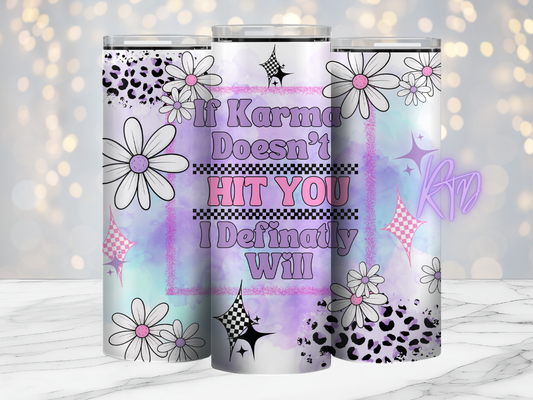 Karma Leopard Print- 20oz Tumbler