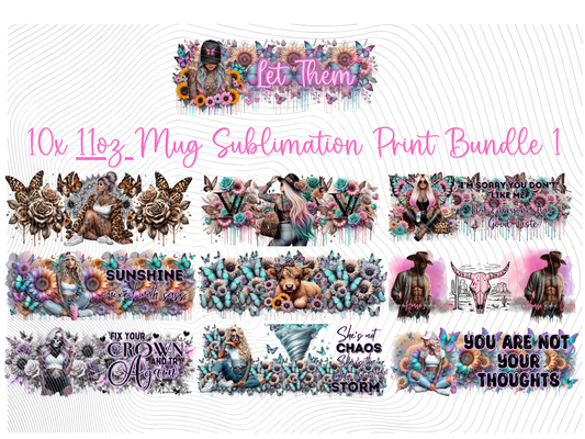 11oz Mug  Sublimation Print Bundle 1