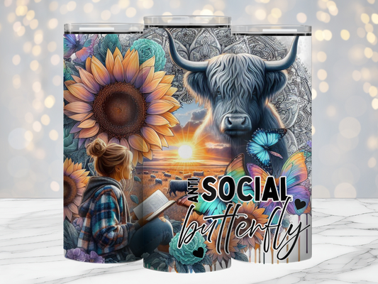 AntiSocial Butterfly -20oz Tumbler