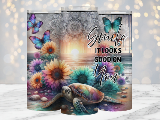 Smile It Looks Good On You-20oz Tumbler