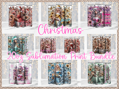 Christmas 20oz Sublimation Print Bundle