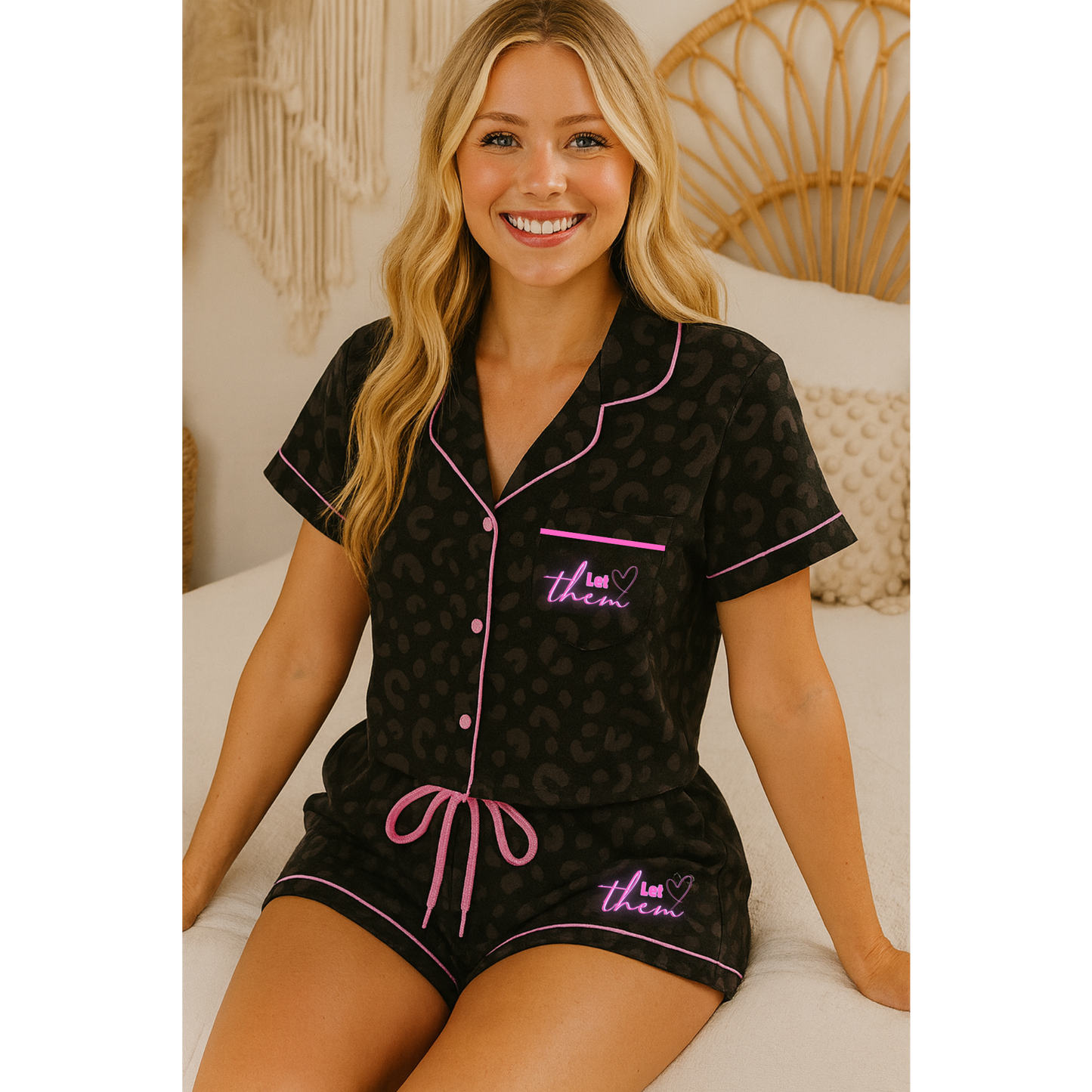 Let them Leopard Print Pyjamas PRE ORDER- 19 NOVEMBER ESTIMATED ARRIVAL