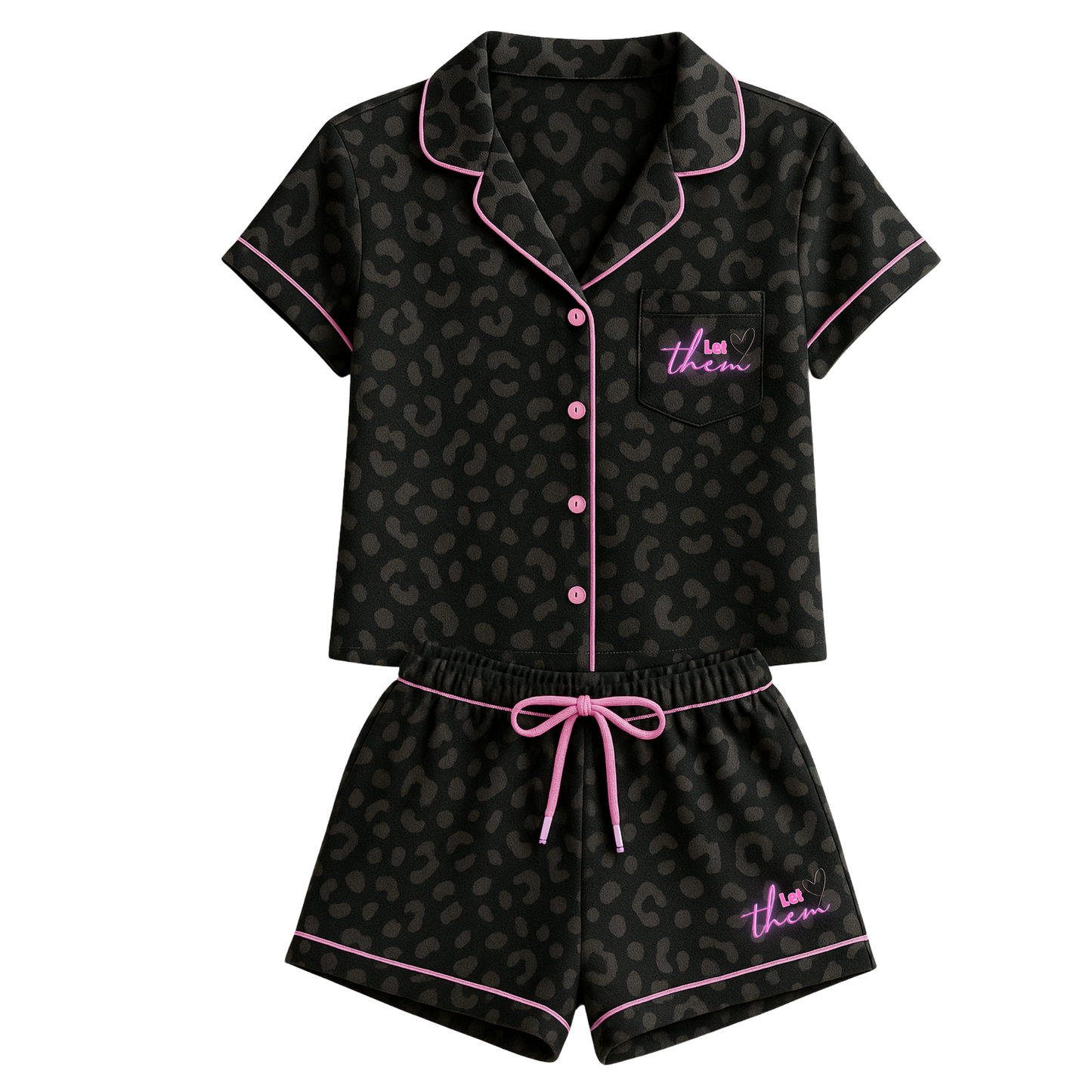 Let them Leopard Print Pyjamas PRE ORDER- 19 NOVEMBER ESTIMATED ARRIVAL