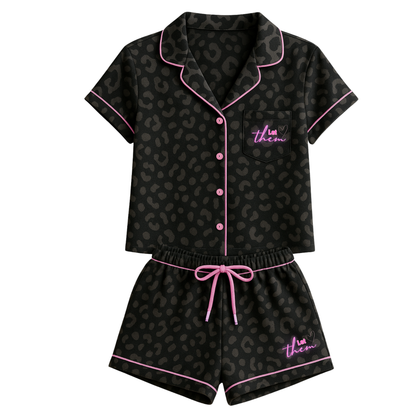 Let them Leopard Print Pyjamas PRE ORDER- 19 NOVEMBER ESTIMATED ARRIVAL